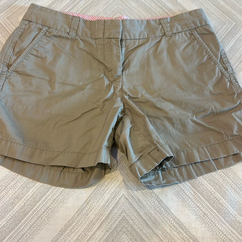 J. Crew Factory Women’s Khaki Chino Broken-In Women's Shorts - Size 4
